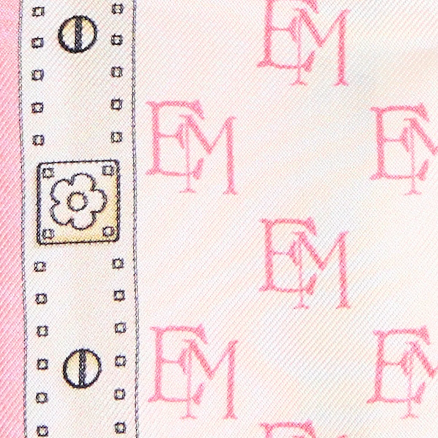 E.Marinella Twilly E Bandeaux|TWILLY IN SETA ROSA Logo em