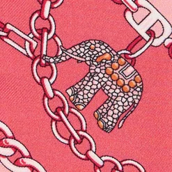 E.Marinella Twilly E Bandeaux|TWILLY IN SETA ROSA Lucky elephant