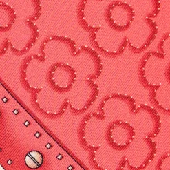 E.Marinella Twilly E Bandeaux|TWILLY IN SETA ROSSO Fiori d'archivio
