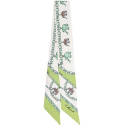 E.Marinella Twilly E Bandeaux|TWILLY IN SETA VERDE CHIARO Lucky elephant