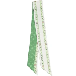 E.Marinella Twilly E Bandeaux|TWILLY IN SETA VERDE Logo em